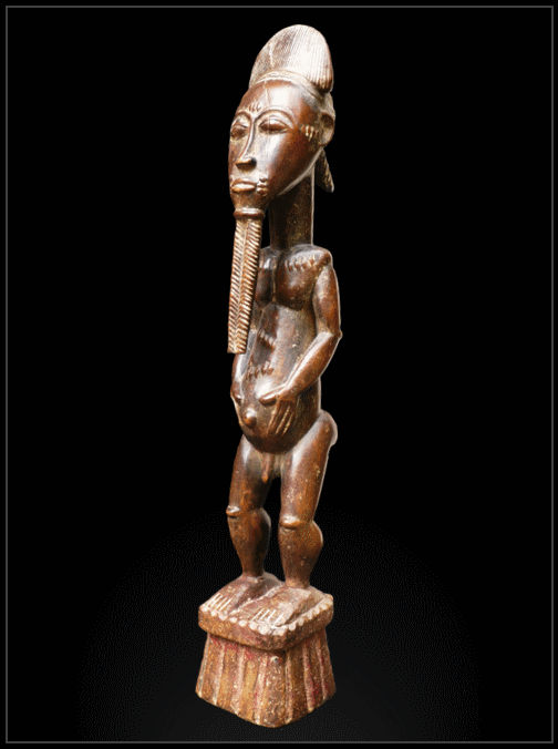 art africain statue baoulé côte d'ivoire