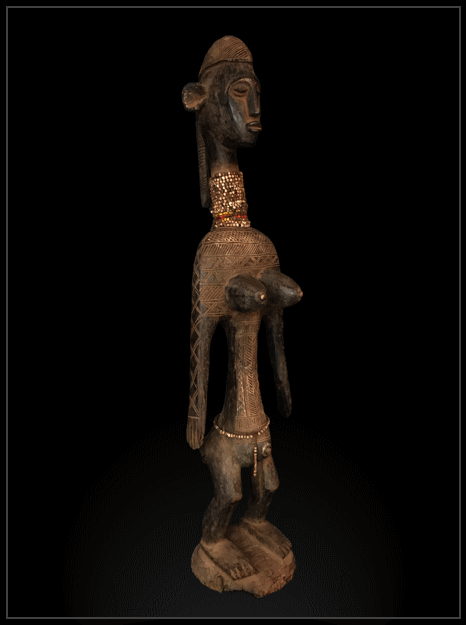 Art africain Statue Jonyeleni Bambara Mal